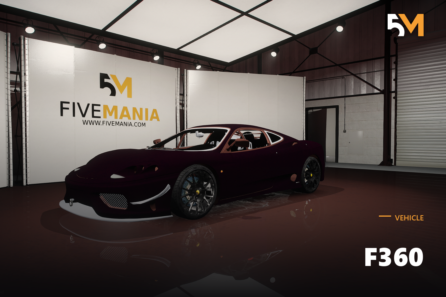 FIVEM F360 | Realistic Sports Car [Unbadged] Add-On | Interior & Exterior | Working Lights | Tuning Parts | Optimized | Fivem Ready | High Quality