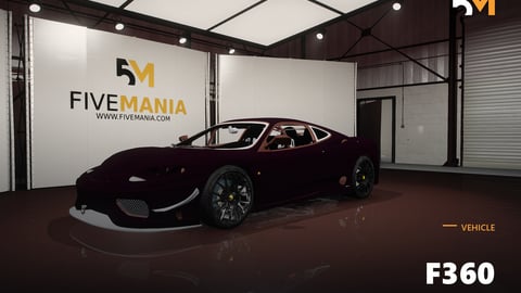 FIVEM F360 | Realistic Sports Car [Unbadged] Add-On | Interior & Exterior | Working Lights | Tuning Parts | Optimized | Fivem Ready | High Quality cover