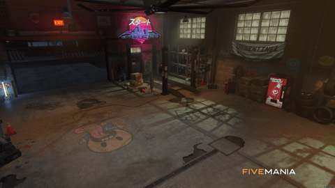 FIVEM Tuner Shop | Custom Mechanic Shop MLO | Interior & Exterior | Bar & Basketball Court | Car Lifts | Add-On | Optimized | Fivem Ready | High Quality — image 19