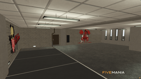 FIVEM Bloods Hood | Custom Gang Territory MLO | Interior & Exterior | Custom Graffiti | Underground Garage | Add-On | Optimized | Fivem Ready | High Quality — image 8