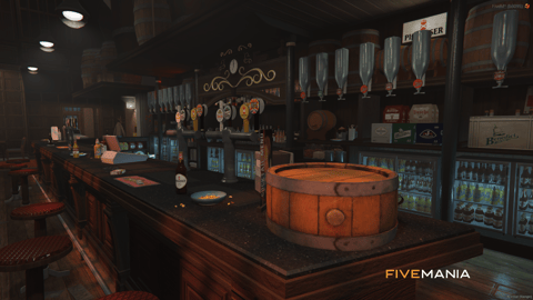 FIVEM The Last Night Bar | Classic Pub MLO | Interior & Exterior | Custom Props | Detailed Bar | Add-On | Optimized | Fivem Ready | High Quality — image 10