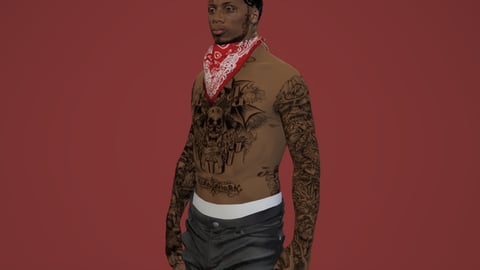 Rhodeey | Male Ped | Multiple Outfits | Optimized & Fivem Ready [Add-On] — image 4