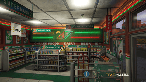 FIVEM 247 Supermarkets | Convenience Store MLO | Interior & Exterior | Custom Props | Add-On | Optimized | Fivem Ready | High Quality — image 4