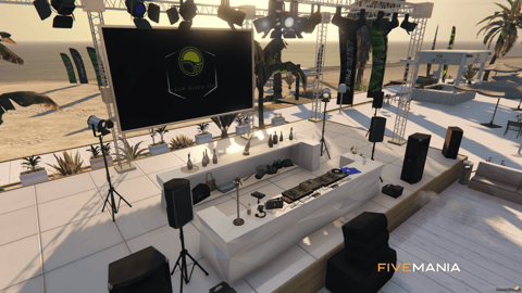 FIVEM Asgard Beach Club | Luxury Beachfront MLO | Interior & Exterior | Multiple Bars | Shop | Tennis Court | Add-On | Optimized | Fivem Ready | High Quality — image 10