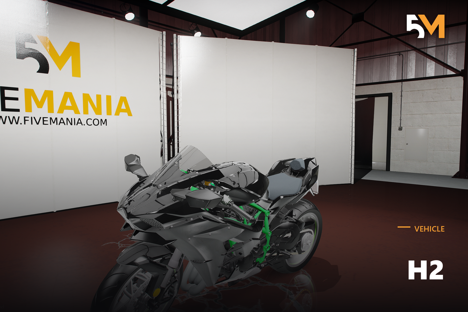 FIVEM H2 | Realistic Motorcycle [Badged] Add-On | Optimized | Fivem Ready | High Quality