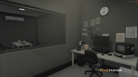 FIVEM Mission Row Police Department | Detailed Police Station MLO | Interior & Exterior | Offices | Cells | Interrogation Rooms | Add-On | Optimized | Fivem Ready | High Quality — image 31