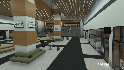 FIVEM Isia Airport | Custom International Airport MLO | Interior & Exterior | Shops & Lounges | Add-On | Optimized | Fivem Ready | High Quality — image 12