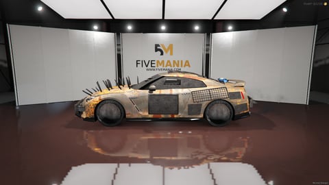 FIVEM Hawk | Post-Apocalyptic Sports Car [Unbadged] Add-On | Custom Armor | Spikes & Roof Rack | Unique Textures | Add-On | Optimized | Fivem Ready | High Quality, image 8