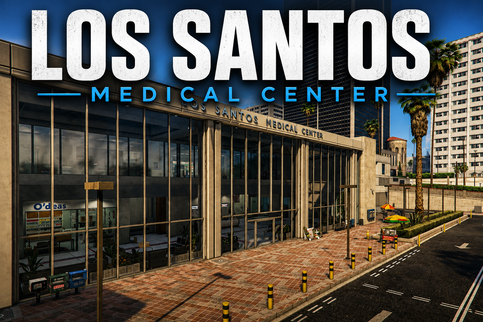 FIVEM Los Santos Medical Center | Modern Hospital MLO | Interior & Exterior | Multiple Rooms | Add-On | Optimized | Fivem Ready | High Quality
