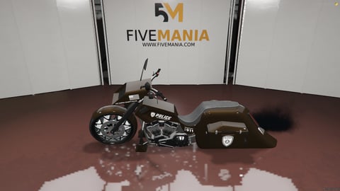 FIVEM Bag1b | Lore-Friendly Police Motorcycle Add-On | Working Lights | Saddlebags | Add-On | Optimized | Fivem Ready | High Quality, image 7