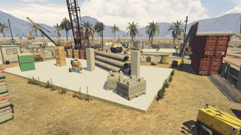 FIVEM Sandy Corner Construction | Large Construction Site MLO | Custom Props | Map Edit | Add-On | Optimized | Fivem Ready | High Quality — image 5