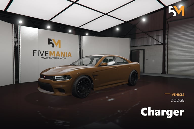 FIVEM Dodge Charger, Lore Friendly Muscle Car