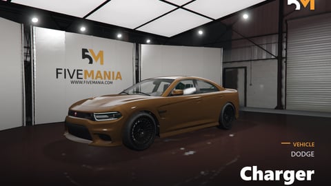 FIVEM Dodge Charger | Lore Friendly Muscle Car | Interior & Exterior | Working Lights | Add-On | Optimized | Fivem Ready | High Quality cover
