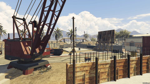 FIVEM Sandy Corner Construction | Large Construction Site MLO | Custom Props | Map Edit | Add-On | Optimized | Fivem Ready | High Quality — image 8