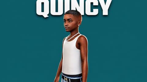 Quincy | Male Teen Ped | Multiple Outfits | Optimized & Fivem Ready [Add-On] cover