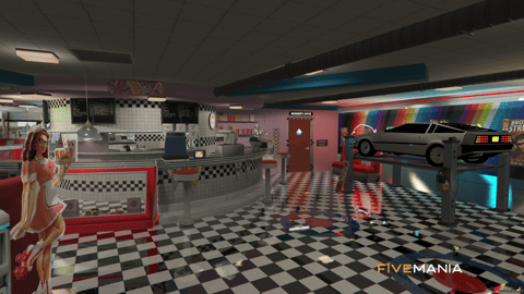 FIVEM Sandy Burgershots | Retro Diner MLO | Interior & Exterior | Custom Props | Add-On | Optimized | Fivem Ready | High Quality — image 14