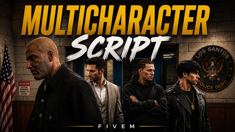 FIVEM Multicharacter Script, Advanced Character Selection System