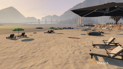 FIVEM Drive In Cinema | Waterfront Entertainment MLO | Outdoor Cinema Screen | Beach Bar & Lounge | Parking Area | Add-On | Optimized | Fivem Ready | High Quality — image 12