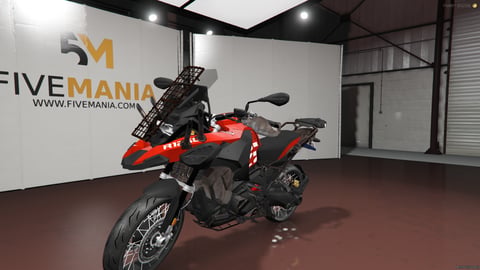 FIVEM Rider | Adventure Touring Motorcycle [Unbadged] Add-On | Front & Rear Racks | Custom Livery | Working Lights | Optimized | Fivem Ready | High Quality, image 3