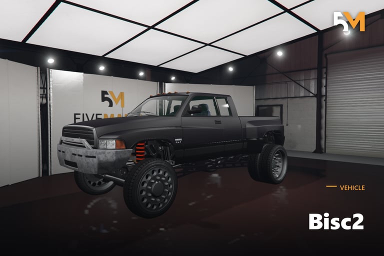 FIVEM Bisc2, Lifted Pickup Truck [Unbadged] Add-On