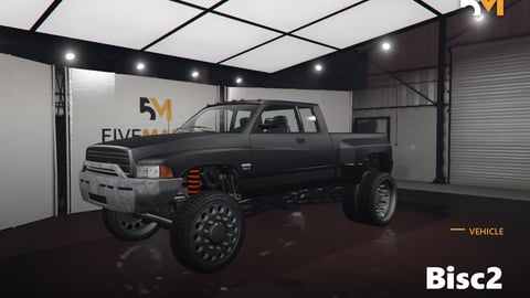 FIVEM Bisc2 | Lifted Pickup Truck [Unbadged] Add-On | Custom Suspension | Off-Road Wheels | Add-On | Optimized | Fivem Ready | High Quality cover