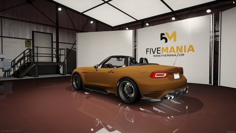 FIVEM A124s | Realistic Convertible Sports Car [Unbadged] Add-On | Working Lights | Custom Rims | Tuning Parts | Add-On | Optimized | Fivem Ready | High Quality — image 8