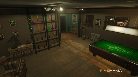 FIVEM Families Hideout | Gang Hideout MLO | Interior & Exterior | Bar & Pool Table | Add-On | Optimized | Fivem Ready | High Quality — image 8