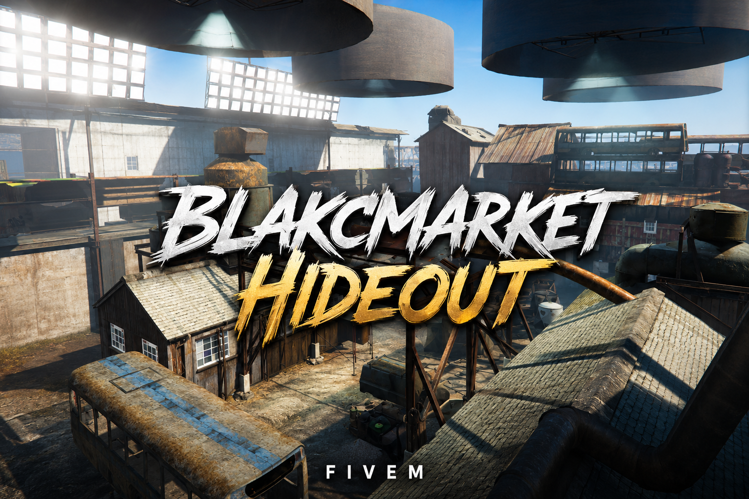 FIVEM Blackmarket Hideout | Multi-Purpose Criminal MLO | Drug Lab | Gambling Den | Bar Interior | Interior & Exterior | Add-On | Optimized | Fivem Ready | High Quality