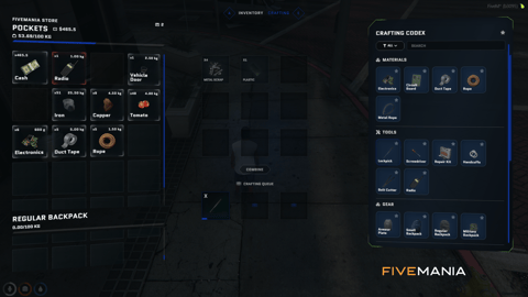 FIVEM Ox Inventory + Ox Lib Redesign | Modern Inventory UI | Crafting System | Store Interface | Hotbar | Add-On | Optimized | Fivem Ready | High Quality, image 10