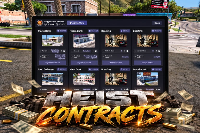 FIVEM Heist Contracts, Advanced Crime Script