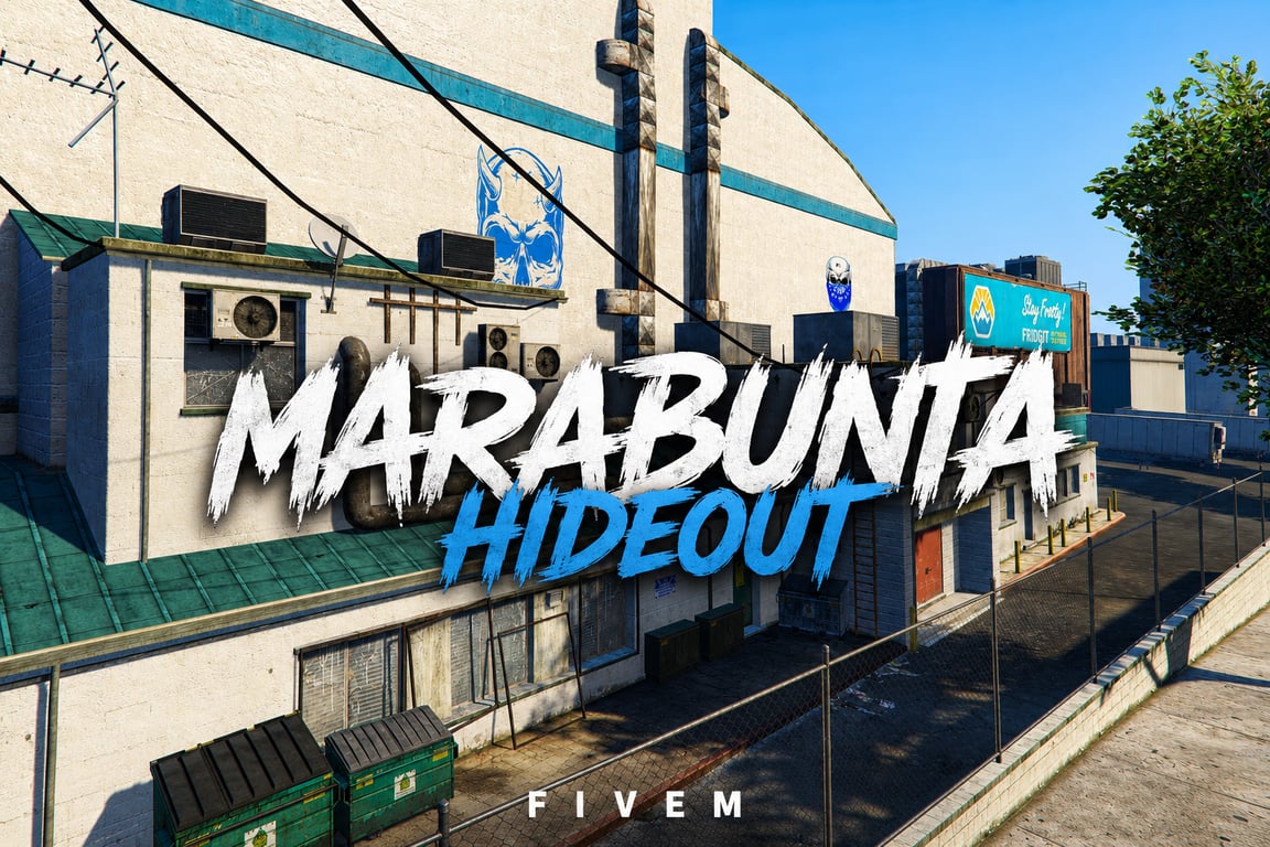 FIVEM Marabunta Hideout | Industrial Gang Hideout MLO | Interior & Exterior | Custom Props | Server Room | Add-On | Optimized | Fivem Ready | High Quality