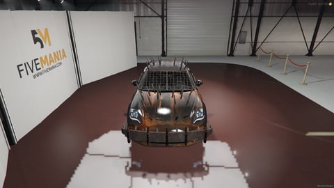 FIVEM Beast | Armored Sports Sedan [Unbadged] Add-On | Spikes & Armor | Rusty Texture | Custom Model | Optimized | Fivem Ready | High Quality, image 5