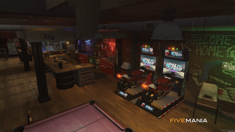 FIVEM Tuner Shop | Custom Mechanic Shop MLO | Interior & Exterior | Bar & Basketball Court | Car Lifts | Add-On | Optimized | Fivem Ready | High Quality — image 14