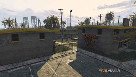 FIVEM Vagos Hood | Custom Gang Territory MLO | Boxing Ring | Custom Murals | Outdoor Area | Add-On | Optimized | Fivem Ready | High Quality — image 6