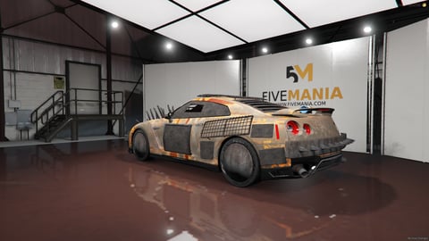 FIVEM Hawk | Post-Apocalyptic Sports Car [Unbadged] Add-On | Custom Armor | Spikes & Roof Rack | Unique Textures | Add-On | Optimized | Fivem Ready | High Quality, image 9