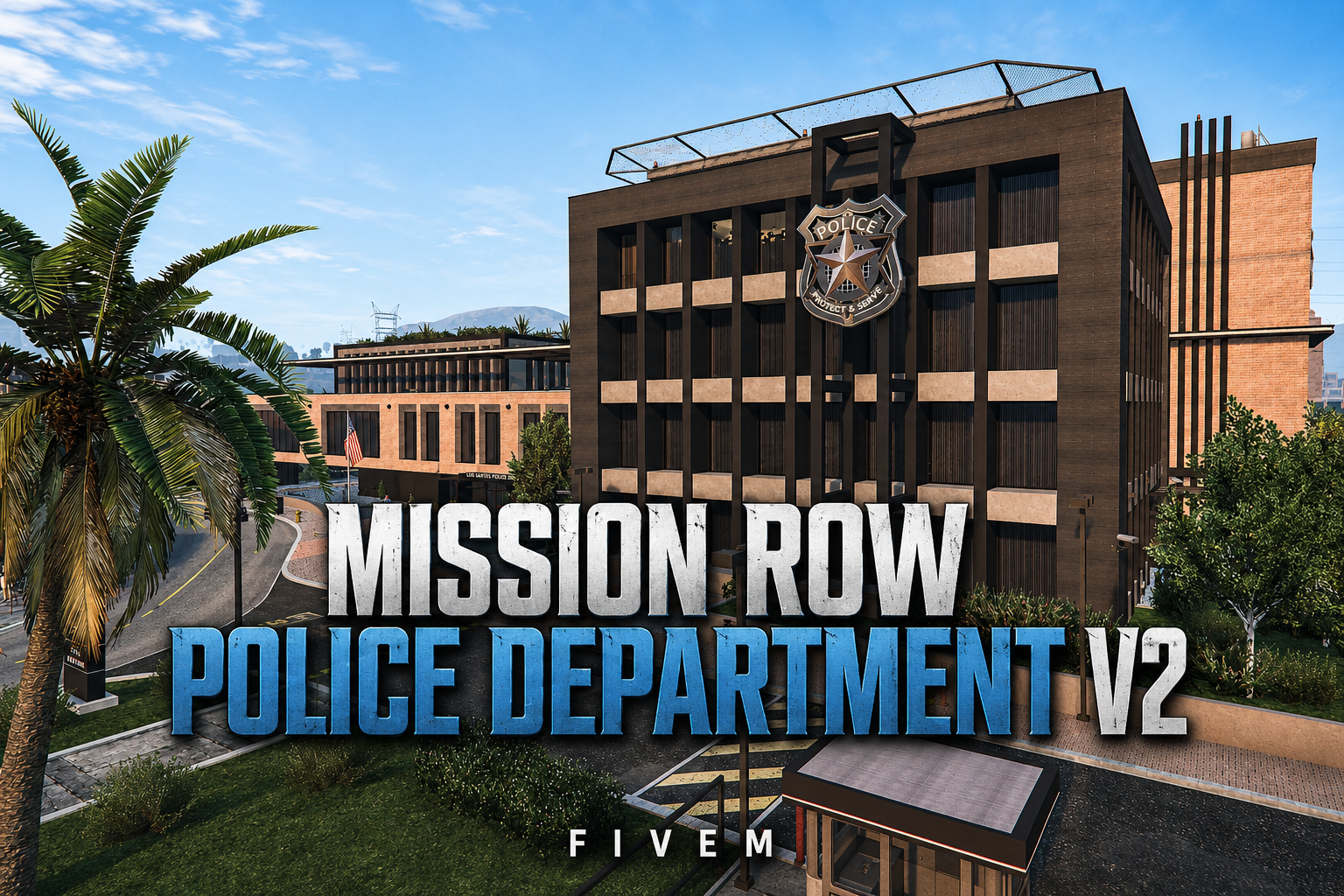 FIVEM Mission Row Police Department V2 | Enhanced Police Station MLO | Interior & Exterior | Modern Design | Detailed Offices | Garage | Add-On | Optimized | Fivem Ready | High Quality