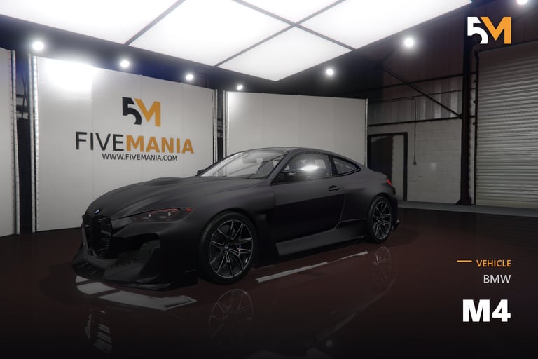 FIVEM BMW M4, Realistic Sports Car [Badged] Add-On