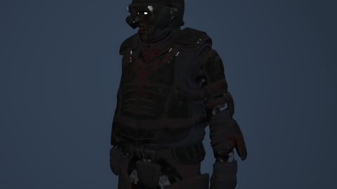 Kael | FiveM Male Ped | Armored Riot Officer | Multiple Outfits | Optimized & Fivem Ready [Add-On] cover