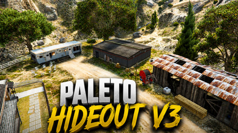 FIVEM Paleto Hideout V3 | Rustic Countryside MLO | Interior & Exterior | Bar & Pool Table | Optimized Lighting | Add-On | Optimized | Fivem Ready | High Quality cover