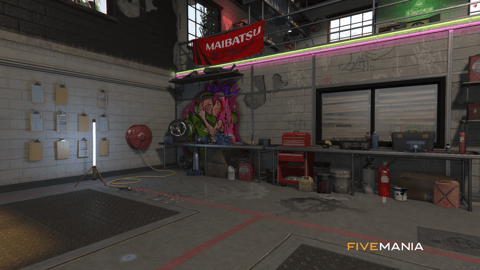 FIVEM Auto Shop Mirror Park | Custom Auto Shop MLO | Interior & Exterior | Reception & Bar | Workshop Area | Add-On | Optimized | Fivem Ready | High Quality — image 7