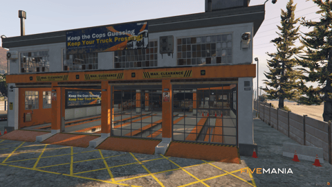 FIVEM Truck You Repairs | Massive Truck Repair MLO | Interior & Exterior | Multiple Bays | Office Space | Custom Props | Add-On | Optimized | Fivem Ready | High Quality — image 3