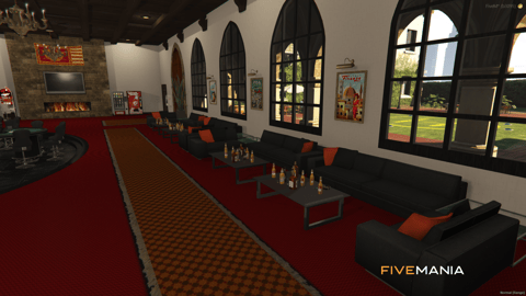 FIVEM The Italian Manor | Luxury Italian Estate MLO | Interior & Exterior | Bar & Office | Detailed Rooms | Add-On | Optimized | Fivem Ready | High Quality — image 15