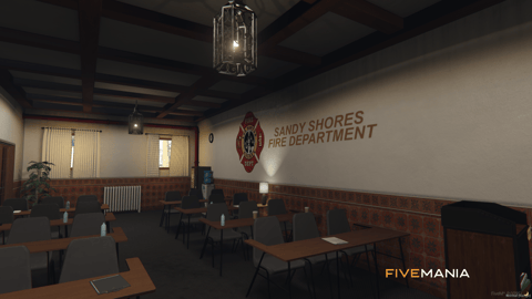 FIVEM Sandy Fire Station | Lore-Friendly Fire Department MLO | Interior & Exterior | Garage Bays | Offices & Training Room | Add-On | Optimized | Fivem Ready | High Quality — image 23