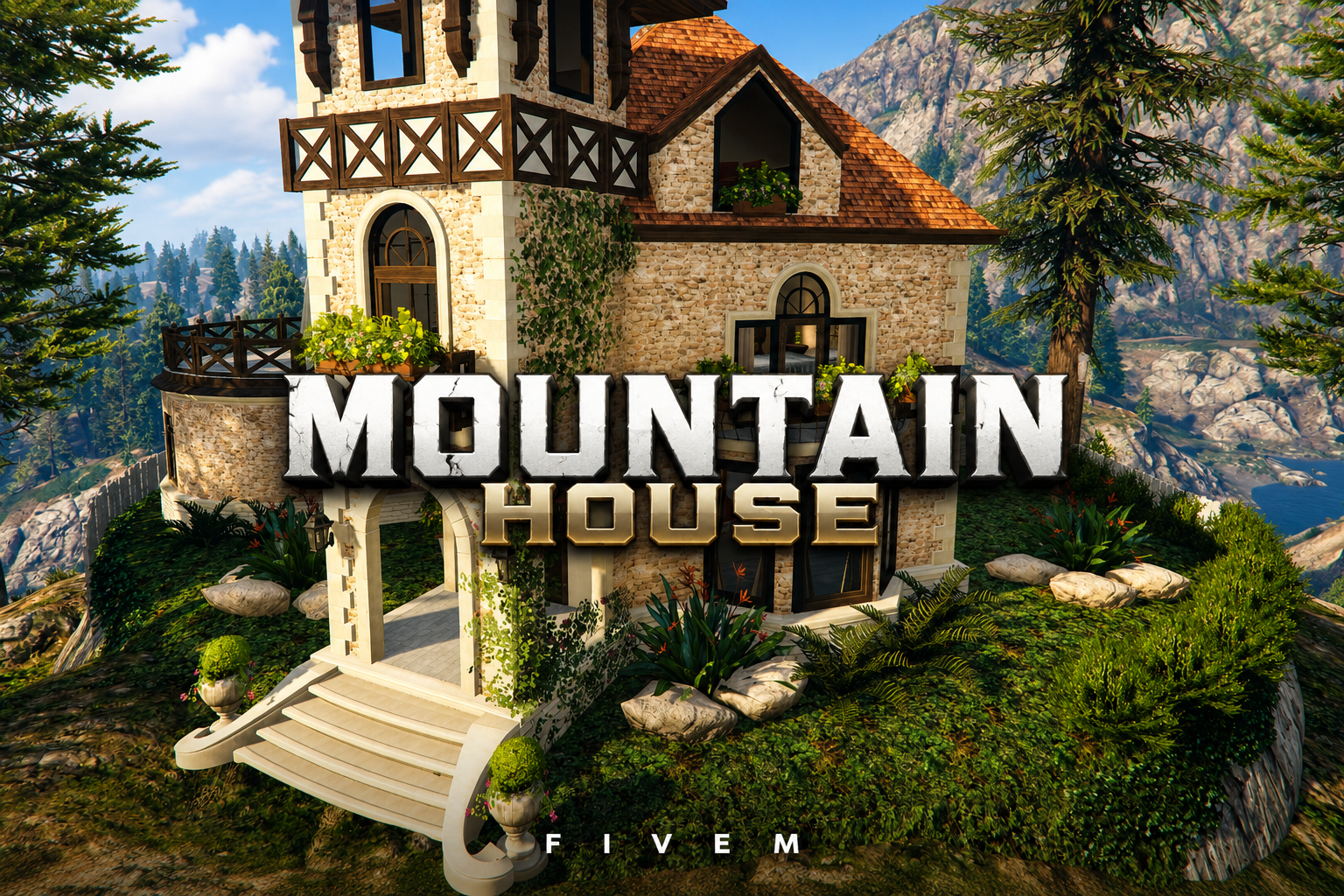 FIVEM Mountain House | Luxury Mountain Estate | Interior & Exterior | Multiple Rooms | Add-On | Optimized | Fivem Ready | High Quality