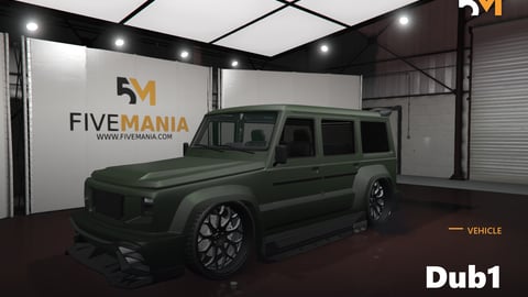 FIVEM Dub1 | Custom Tuned SUV [Unbadged] Add-On | Custom Rims | Wide Body Kit | Spoiler | Working Lights | Optimized | Fivem Ready | High Quality cover