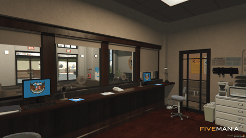FIVEM Paleto Sherif | Detailed Sheriff's Office MLO | Interior & Exterior | Meeting Rooms | Jail Cells | Reception Area | Add-On | Optimized | Fivem Ready | High Quality — image 8