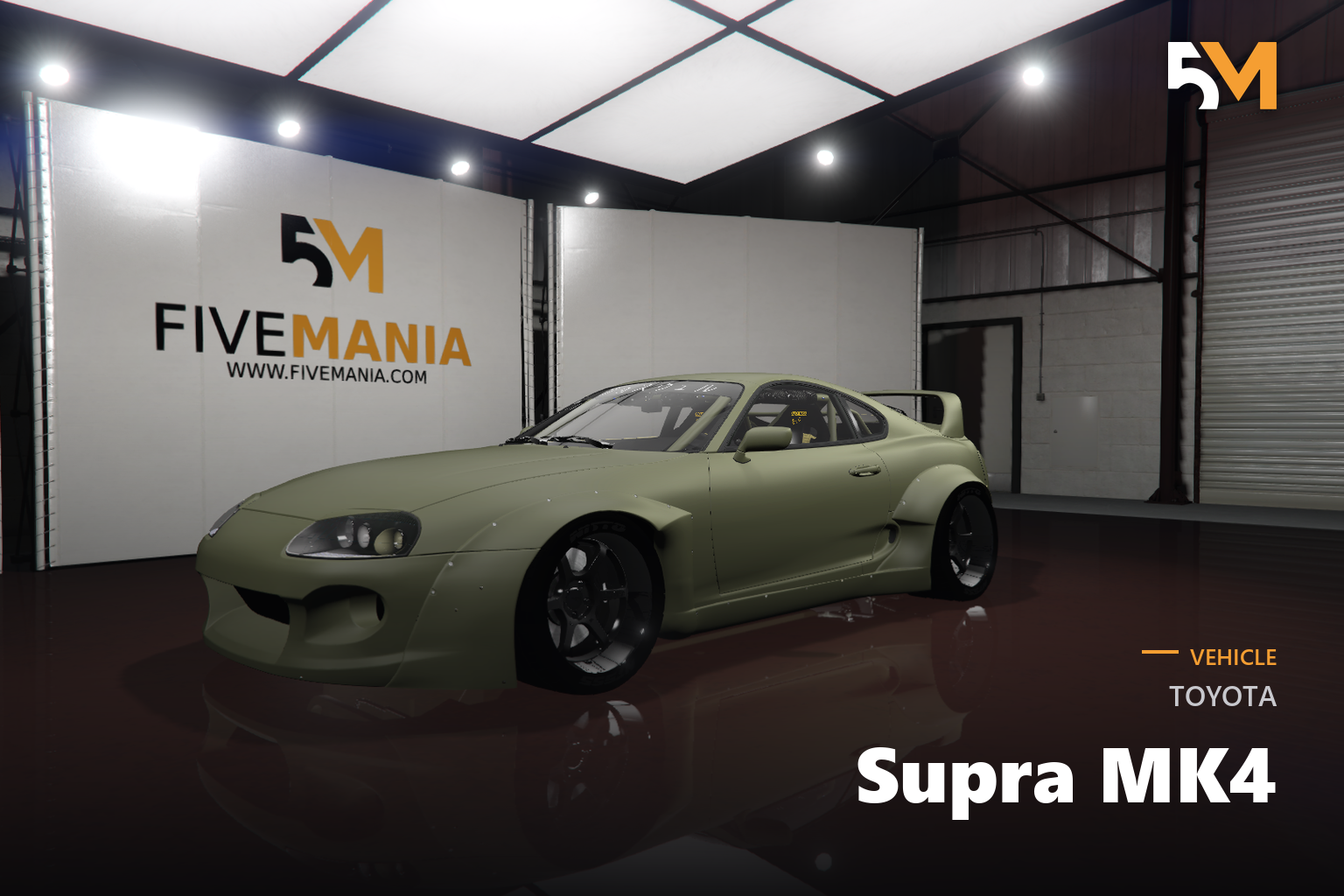 FIVEM Toyota Supra MK4 | Realistic Sports Car [Badged] Add-On | Widebody Kit | Custom Wheels | Roll Cage | Spoiler | Add-On | Optimized | Fivem Ready | High Quality