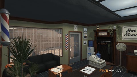 FIVEM Barber | Classic Barber Shop MLO | Interior & Exterior | Custom Props | Optimized | Fivem Ready | High Quality — image 13