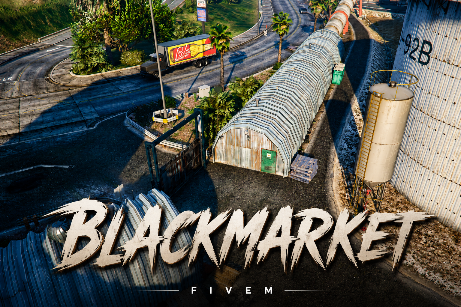 FIVEM Blackmarket | Hidden Criminal Enterprise MLO | Interior & Exterior | Workshop & Storage | Add-On | Optimized | Fivem Ready | High Quality