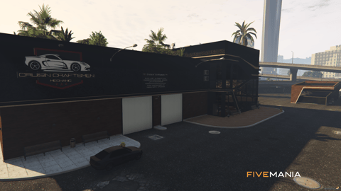 FIVEM Cruisin Craftsmen Mechanic | Premium Mechanic Shop MLO | Interior & Exterior | Office & Garage | Custom Props | Add-On | Optimized | Fivem Ready | High Quality — image 2
